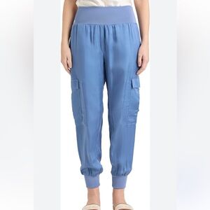 cinq a sept Blue Cargo Jogger Pants